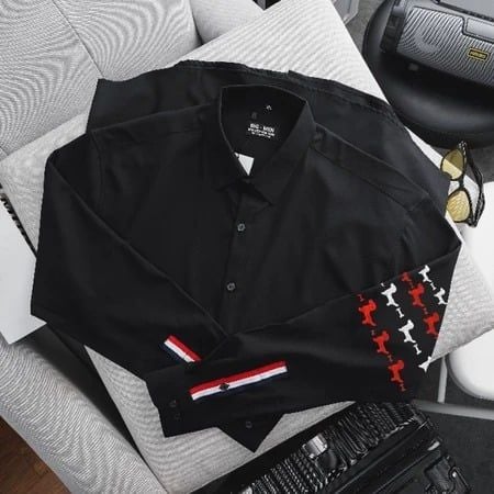 SALE 179K- Áo sơ mi tay dài nam big size thời trang thêu họa tiết tay bigmen form bigsize <140kg