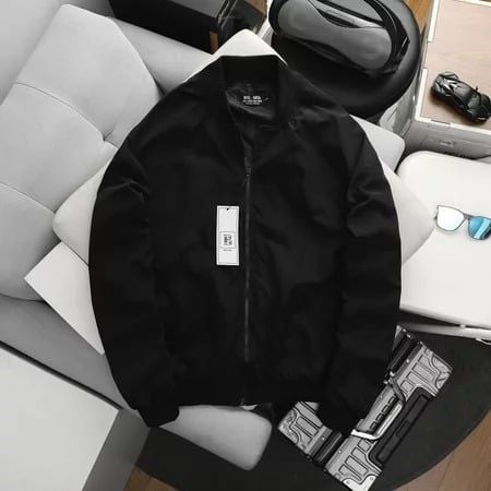 Áo khoác dù bomber dây kéo 2 lớp chống nước thời trang - dù túi kéo