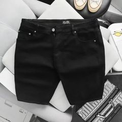 SALE 199K_ Quần short jean big size nam màu đen 80-130kg