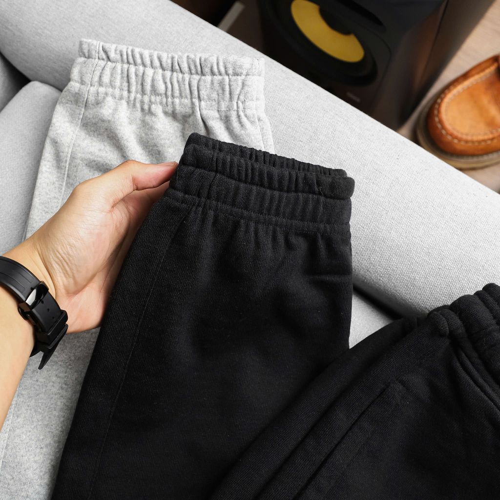 Quần thun dài jogger vải nỉ đẹp bigsize nam - trơn (Mẫu 2)