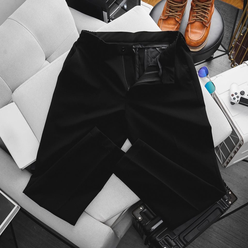 [ Big Men] Quần tây dài phối lưng thun lịch lãm thời trang bigsize nam <130kg - hq2