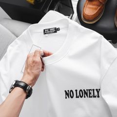 [ Big Men] Áo thun cotton in chữ kim tuyến 2 mặt độc lạ thời trang bigsize nam 85- 135 kg_ lonely