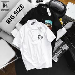 [ Big Men] Áo thun polo chất vải cotton in họa tiết thời trang bigsize 85- 135 kg