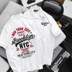 [Bigmen.Bigsizemen] Áo polo chất cotton phong cách Vintage in NYC 1982 bigsize nam< 145 kg
