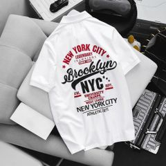 [Bigmen.Bigsizemen] Áo polo chất cotton phong cách Vintage in NYC 1982 bigsize nam< 145 kg