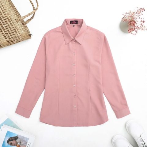 [ Big size nữ 55- 87 kg] Áo sơ mi tay dài bigsize nữ chiết eo thời trang công sở Hardcore