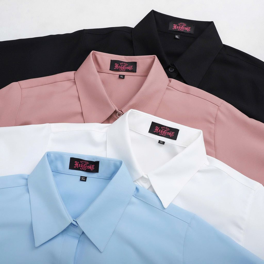 [ Big size nữ 55- 87 kg] Áo sơ mi tay dài bigsize nữ chiết eo thời trang công sở Hardcore