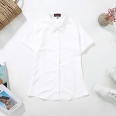 [ Big size nữ 55- 87 kg] Áo sơ mi tay ngắn bigsize nữ chiết eo thời trang công sở Hardcore
