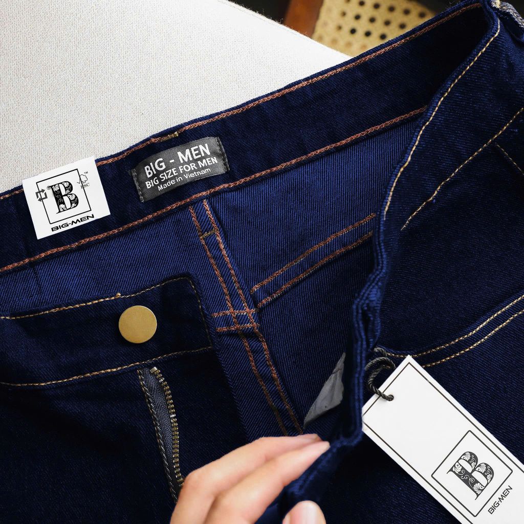 [ Big Size 80- 130 kg] Quần short jean bigsize nam tông xanh đen thời trang Big Men_ mã 468