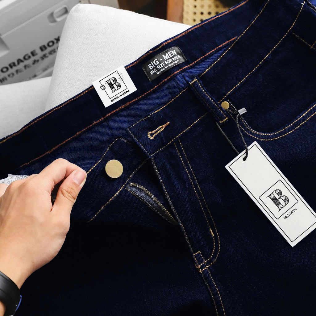 [ Big Size 80- 130 kg] Quần short jean bigsize nam tông xanh đen thời trang Big Men_ mã 468