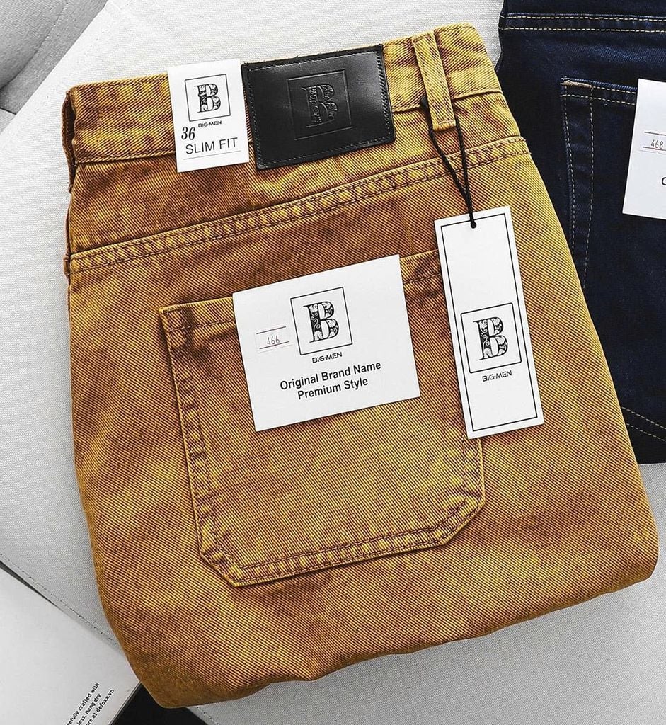 Quần short jean bigsize nam màu bò thời trang Big Men_ mã 466