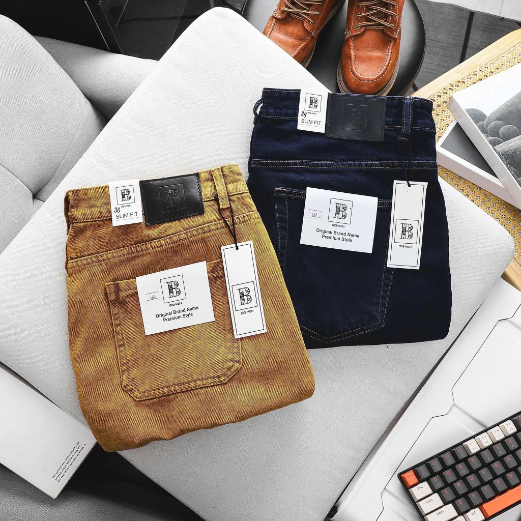 Quần short jean bigsize nam màu bò thời trang Big Men_ mã 466