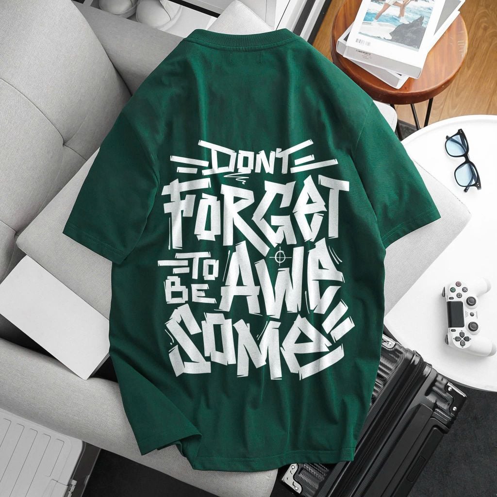 [ Big Size 60- 135 kg] Áo thun cotton bigsize nam in họa tiết 2 mặt Forget thời trang Big Men