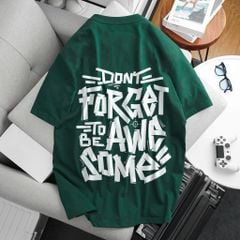 [ Big Size 60- 135 kg] Áo thun cotton bigsize nam in họa tiết 2 mặt Forget thời trang Big Men