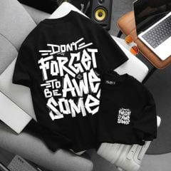 [ Big Size 60- 135 kg] Áo thun cotton bigsize nam in họa tiết 2 mặt Forget thời trang Big Men