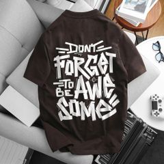 [ Big Size 60- 135 kg] Áo thun cotton bigsize nam in họa tiết 2 mặt Forget thời trang Big Men