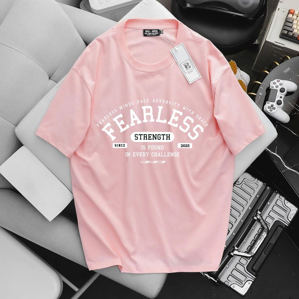 [ Big Size 60- 135 kg] Áo thun cotton bigsize nam in họa tiết Strength thời trang Big Men