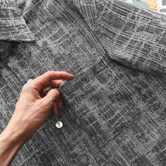 Set bộ quần áo vải jean gấm muối tiêu thời trang bigsize nam 85- 135 kg