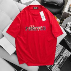 [ Big Size 85- 135 kg] Áo thun cotton bigsize nam in chữ Forever thời trang Big Men