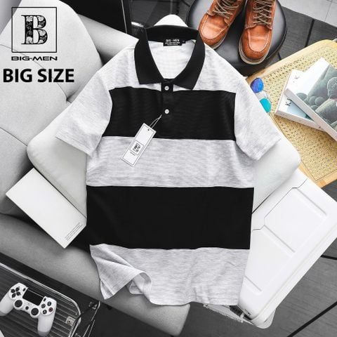 [ Big Size 85- 135 kg] Áo thun polo bigsize nam vải tổ ong phối 2 thân thời trang Big Men