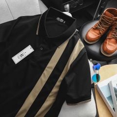 [Big Men] Áo thun polo phối 2 sọc to thời trang bigsize nam< 135 kg