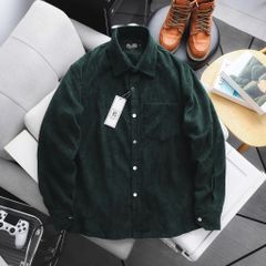 [ Big Size 85- 135 kg] Áo sơ mi tay dài bigsize nam vải nhung tăm thời trang Big Men