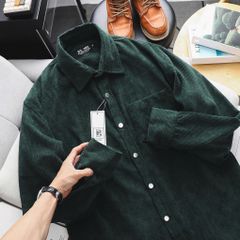 [ Big Size 85- 135 kg] Áo sơ mi tay dài bigsize nam vải nhung tăm thời trang Big Men