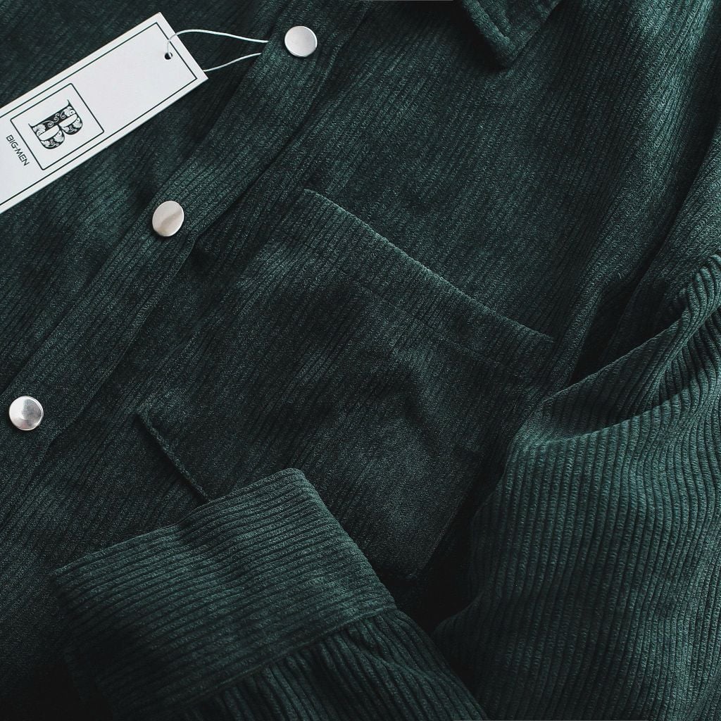 [ Big Size 85- 135 kg] Áo sơ mi tay dài bigsize nam vải nhung tăm thời trang Big Men