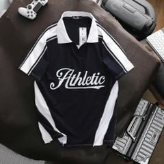 [ Big Size 85- 135 kg] Áo thun polo bigsize nam xanh đen cổ V in hai mặt thời trang Big Men