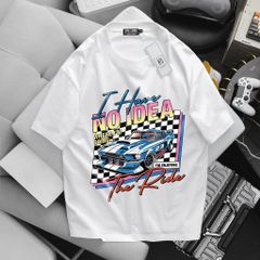 [ Big Size 85- 135 kg] Áo thun cotton bigsize nam in xe No Idea thời trang Big Men