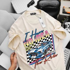 [ Big Size 85- 135 kg] Áo thun cotton bigsize nam in xe No Idea thời trang Big Men