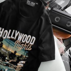 [ Big Size 55- 135 kg] Áo thun cotton bigsize nam in Hollywood thời trang Big Men