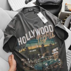 [ Big Size 55- 135 kg] Áo thun cotton bigsize nam in Hollywood thời trang Big Men
