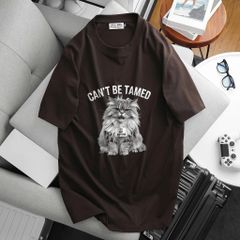 [ Big Size 55- 135 kg] Áo thun cotton bigsize nam in mèo Can't Be thời trang Big Men