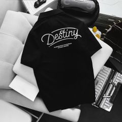 [ Big Men] Áo thun polo bigsize nam in chữ Destiny 2 mặt thời trang 85- 135 kg