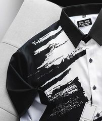 Big Men – Áo Sơ Mi Tay Ngắn Nam Bigsize 80–130kg Form Rộng Họa Tiết Cá Tính