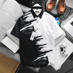 Big Men – Áo Sơ Mi Tay Ngắn Nam Bigsize 80–130kg Form Rộng Họa Tiết Cá Tính