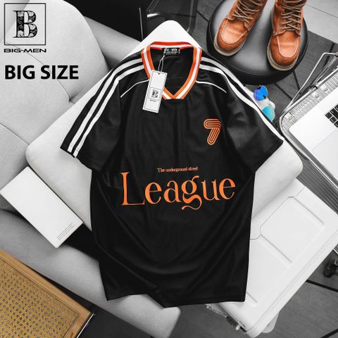 [ Big Men] Áo thun chất vải poly thoáng mát phối chữ số 7 thời trang bigsize nam 85- 135 kg
