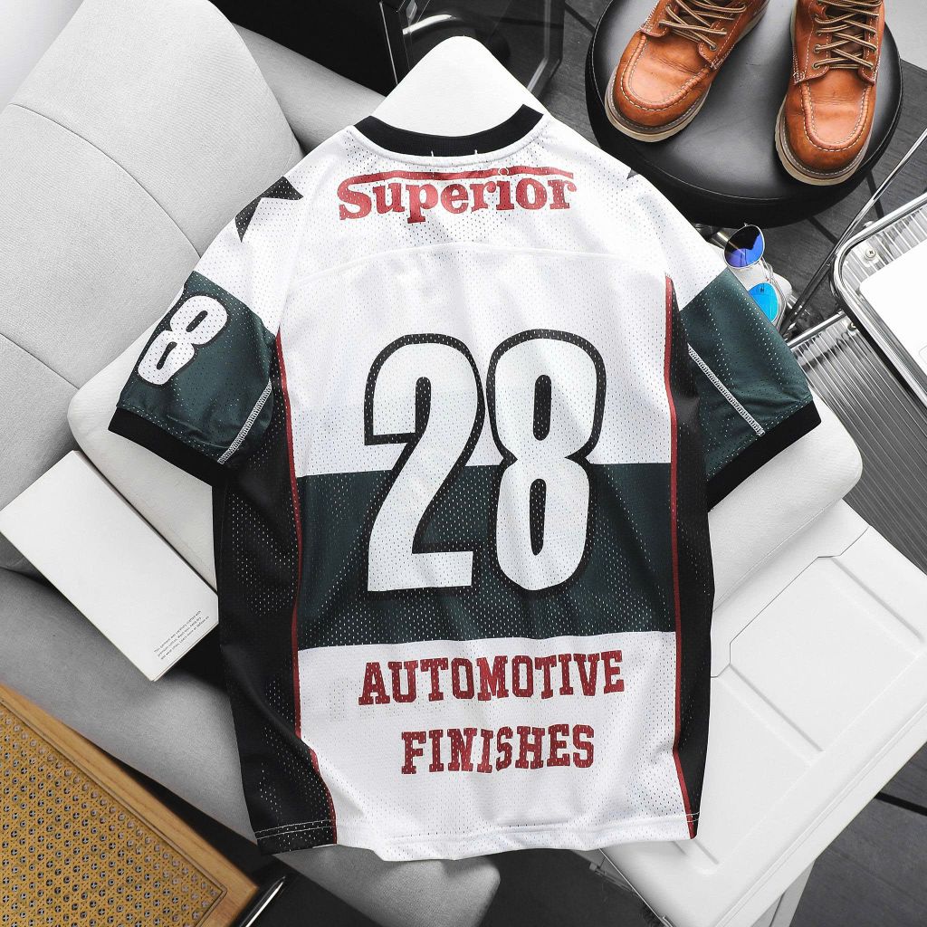 [ Big Men] Áo thun chất vải mè thoáng mát phối chữ số 28 thời trang bigsize nam 85- 135 kg