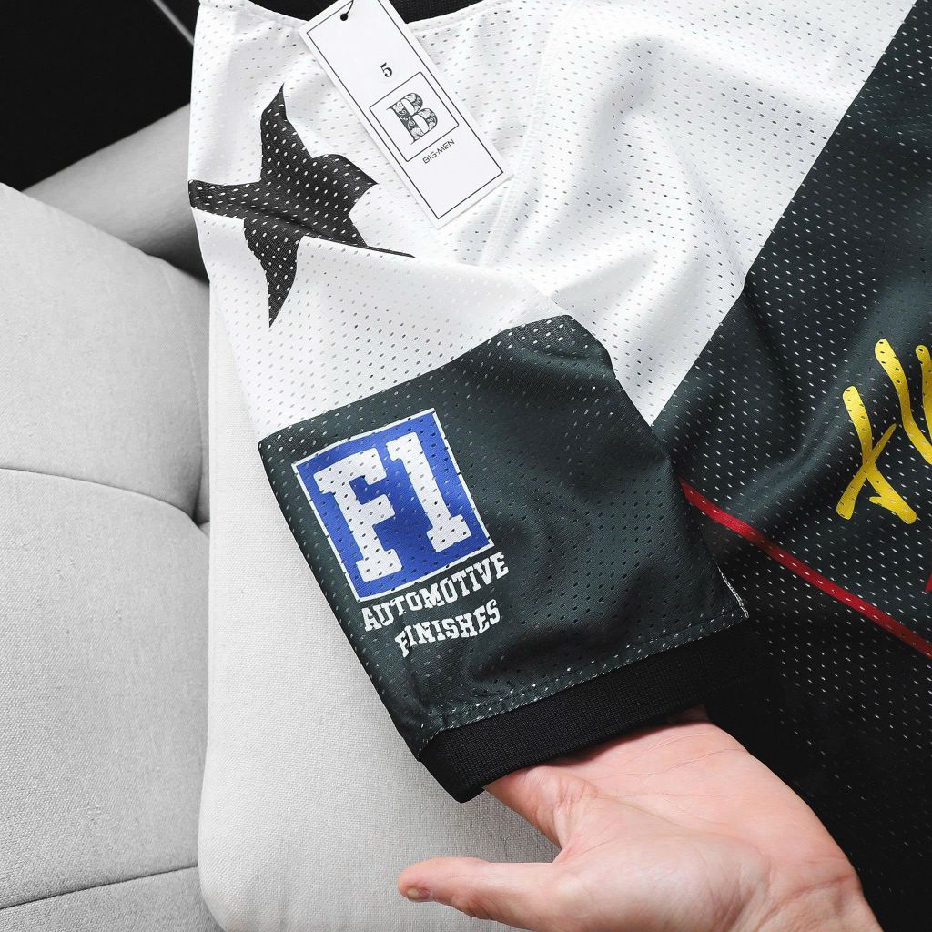 [ Big Men] Áo thun chất vải mè thoáng mát phối chữ số 28 thời trang bigsize nam 85- 135 kg