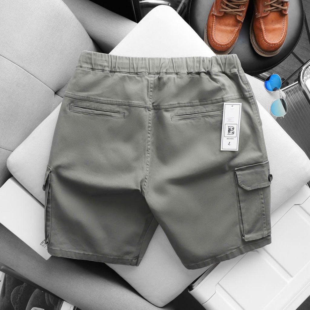 Quần short kaki lưng thun túi hộp đủ màu (Mẫu 4)