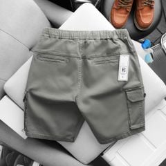 Quần short kaki lưng thun túi hộp đủ màu (Mẫu 4)