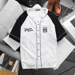 Áo thun cài nút trắng big size cotton 4 chiều form unisex 85-130KG