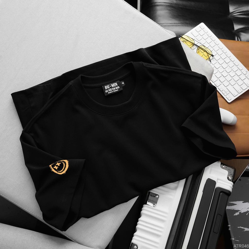 [Big Men] Áo thun nam big size vải cotton 100% in hình độc lạ thời trang cỡ đại < 140kg - 2 mặt cười