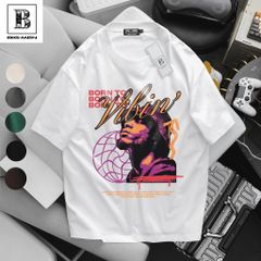 [Big Men] Áo thun nam big size chất vải cotton in Vibin' thời trang 85-135kg