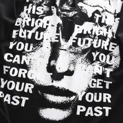 Áo thun cotton bigsize nam in lụa họa tiết mặt người trắng đen thời trang Big Men