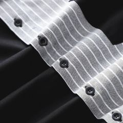 Áo sơ mi tay ngắn chất vải Oxford cao cấp có túi đen phối sọc xám thời trang bigsize nam 80 - 130 kg