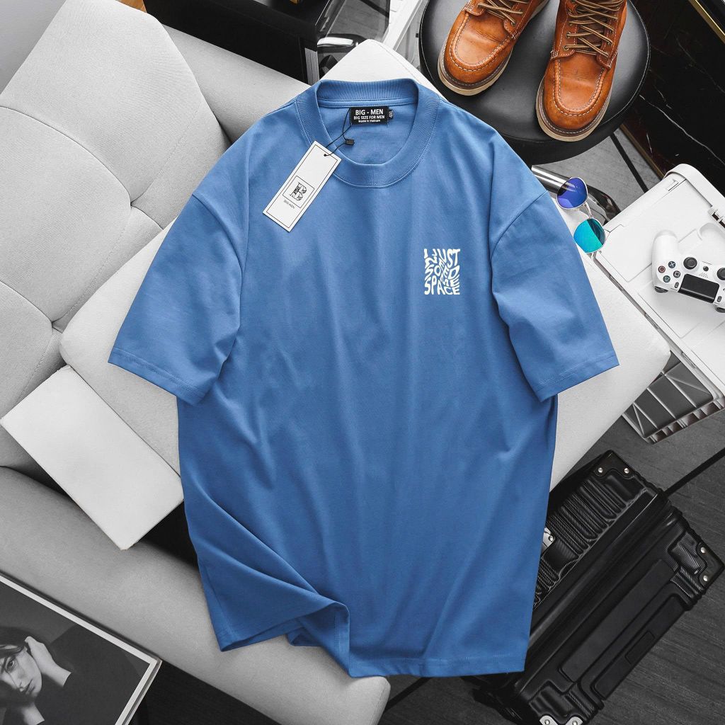 Big Men- Áo thun cotton bigsize nam in Stay Away hai mặt thời trang 65- 135 kg