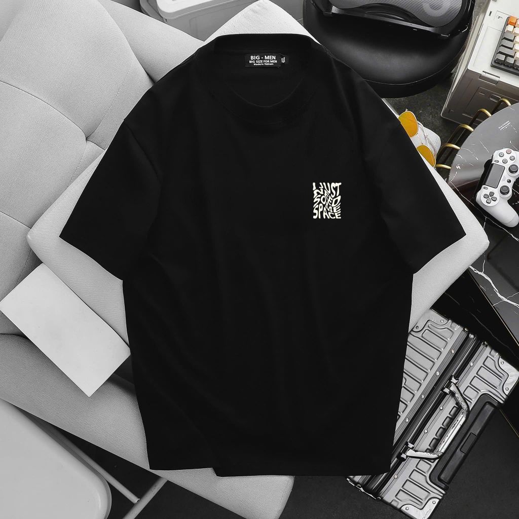 Big Men- Áo thun cotton bigsize nam in Stay Away hai mặt thời trang 65- 135 kg