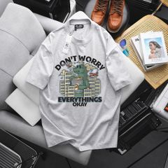 Big Men- Áo thun cotton bigsize nam in Everything Okay thời trang 65- 135 kg